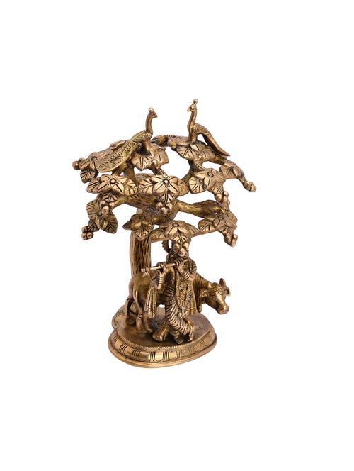 decorative brass statue of god krishna handicrafts product - 14570409 - Very Small Image - 1