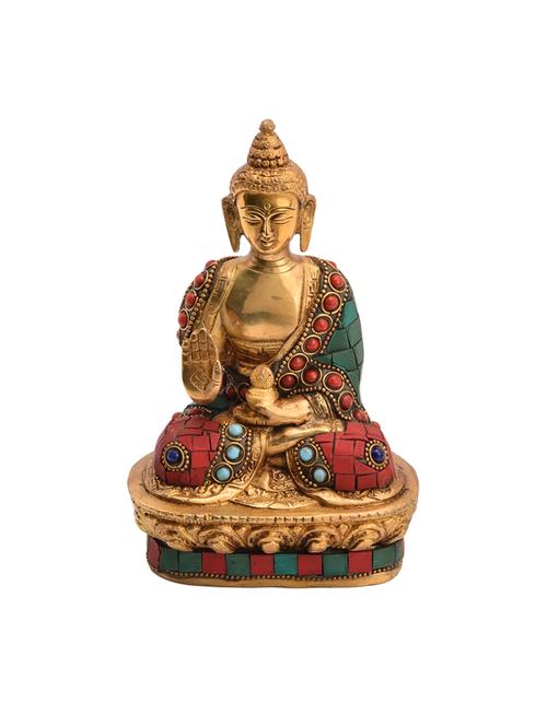 lord buddha multi color decorative piece handicrafts product - 14570434 - Very Small Image - 1
