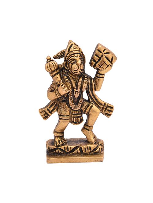 decorative brass idol of hanuman handicrafts product - 14570445 - Very Small Image - 1