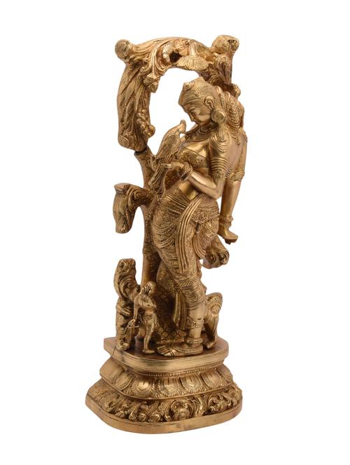 decorative beautiful brass statue of lady handicrafts product - 14570473 - Very Small Image - 1