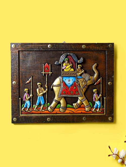 wooden procession wall painting - 14571763 - Very Small Image - 1