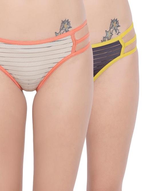 set of 2 multicolored bikini panties - 14572767 - Very Small Image - 1