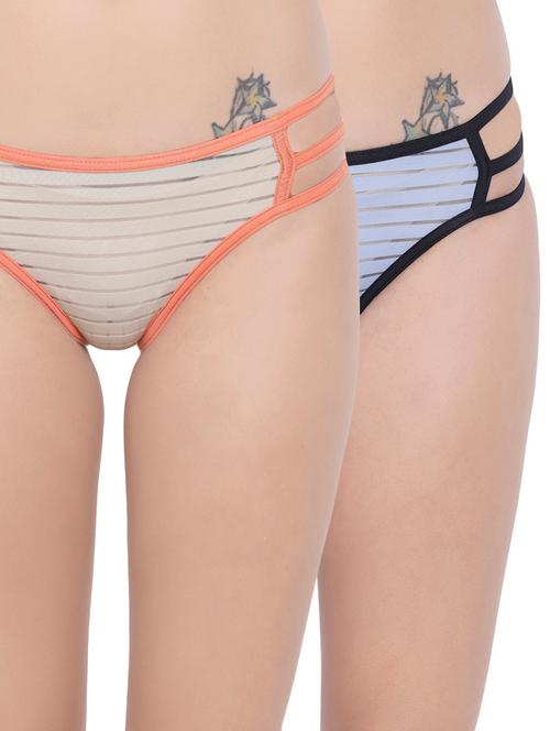 set of 2 multi colored bikini panties - 14572768 - Very Small Image - 1