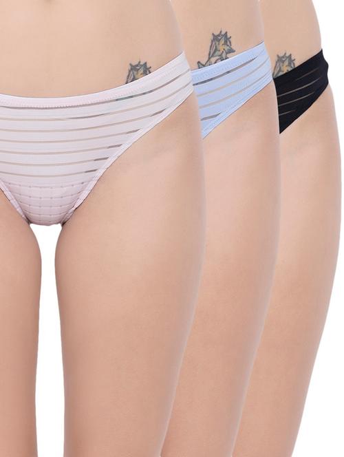 set of 3 multi colored panties - 14572794 - Very Small Image - 1