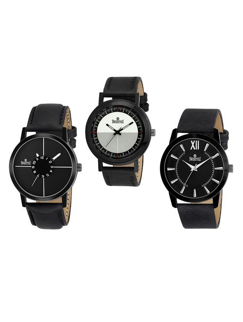 swisstyle anolog multi-color dial men's watch combo - 14573407 - Very Small Image - 1