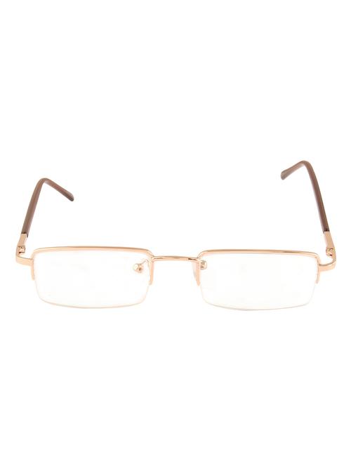 half frame rectangular gold spectacle vespl s-0026 (size-46) - 14574340 - Very Small Image - 1