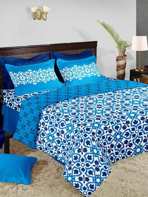 double bed comforter with double bedsheet with 2 pillow covers - 14574653 - Very Small Image - 1