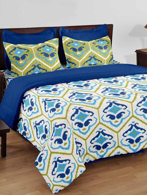 double bed comforter with double bedsheet with 2 pillow covers - 14574663 - Very Small Image - 1