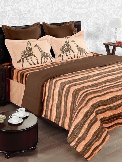 double bed comforter with double bedsheet with 2 pillow covers - 14574667 - Very Small Image - 1