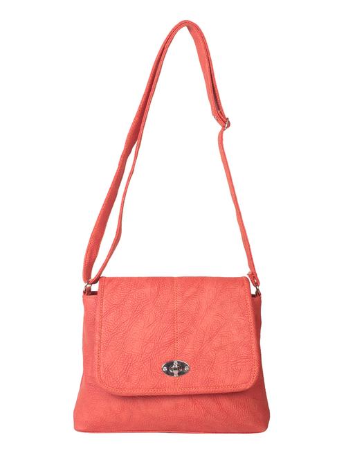 red leatherette regular sling bag - 14576432 - Very Small Image - 1