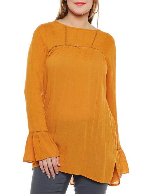 yellow viscose plus tunic - 14578437 - Very Small Image - 1