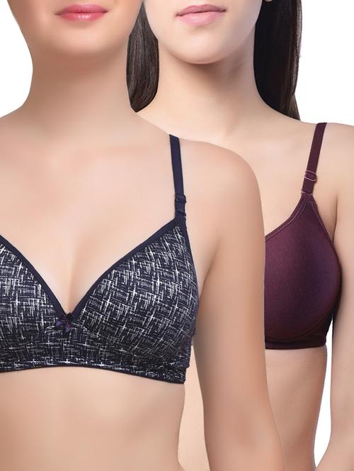 set of 2 multi colored bras - 14580145 - Very Small Image - 1