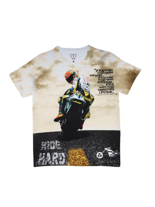 round neck graphic print t-shirt - 14581622 - Very Small Image - 1
