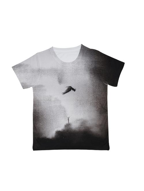 round neck graphic print t-shirt - 14581663 - Very Small Image - 1