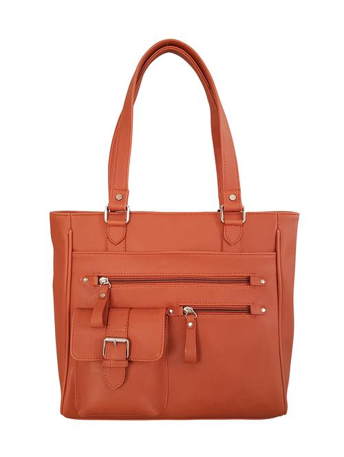 tan leatherette regular handbag - 14585402 - Very Small Image - 1