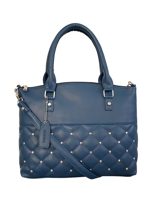 blue leatherette regular handbag - 14585406 - Very Small Image - 1