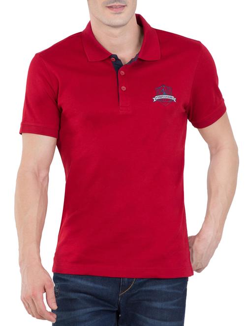 red cotton t-shirt - 14586137 - Very Small Image - 1