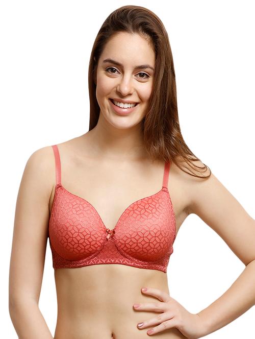 orange nylon t-shirt bra - 14586307 - Very Small Image - 1