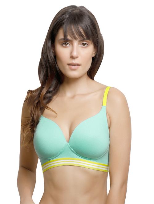blue polyester tshirt bra - 14586358 - Very Small Image - 1