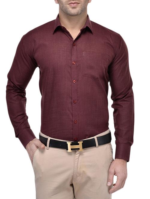 mens solids formal shirt - 14587488 - Very Small Image - 1