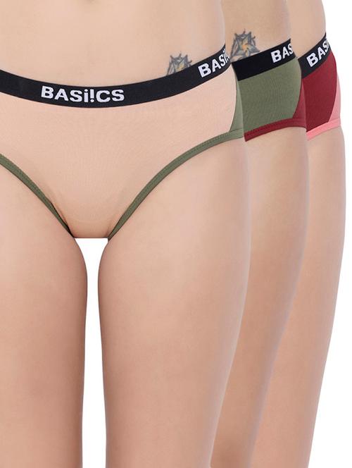 set of 3 multi colored panty - 14588988 - Very Small Image - 1