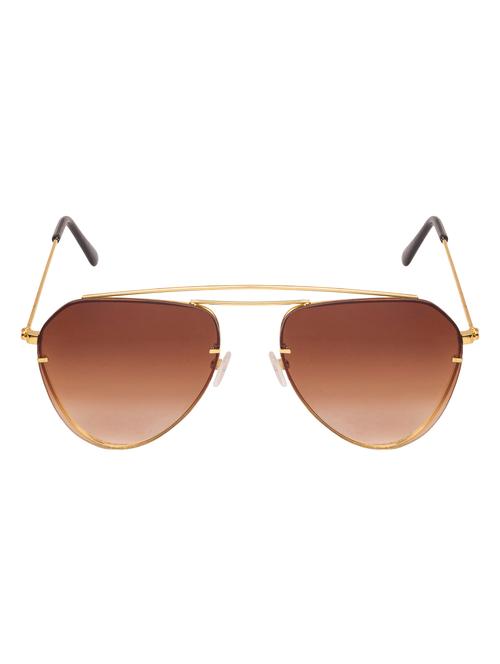 arzonai boxy brown aviator shape uv protected sunglasses for men & women (ma-3333-s4) - 14590040 - Very Small Image - 1