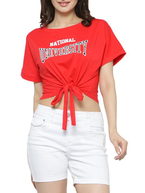 red front bow tie up top - 14590128 - Very Small Image - 1