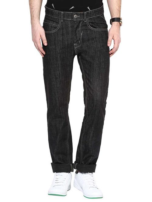 mens straight fit plain jeans - 14591349 - Very Small Image - 1
