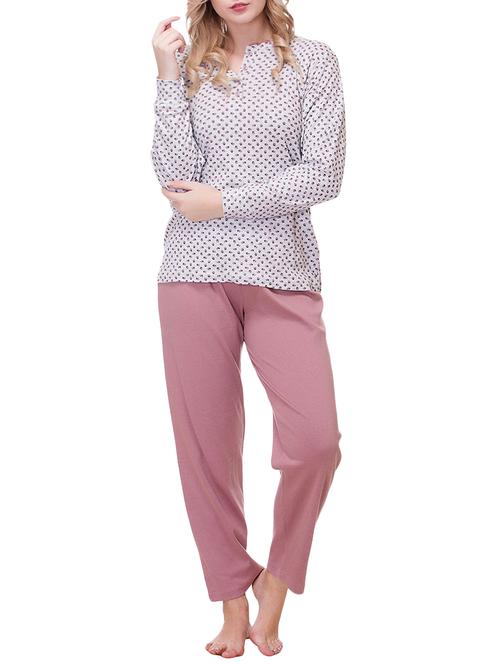 multi colored cotton nightwear set - 14592397 - Very Small Image - 1