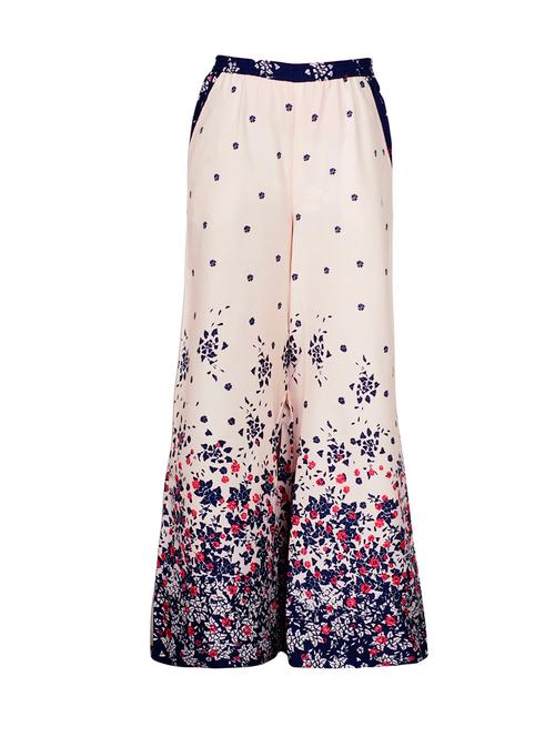 pink polyester plazo - 14592546 - Very Small Image - 1