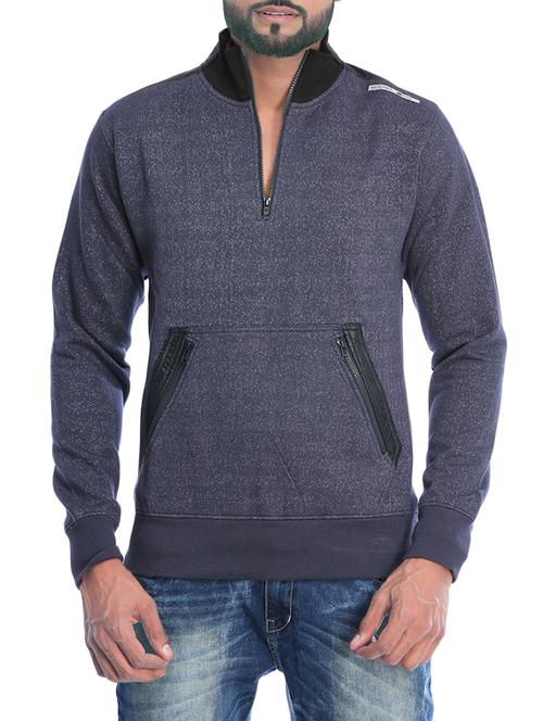 blue cotton sweatshirt - 14594102 - Very Small Image - 1