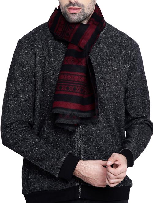 maroon viscose muffler - 14594288 - Very Small Image - 1