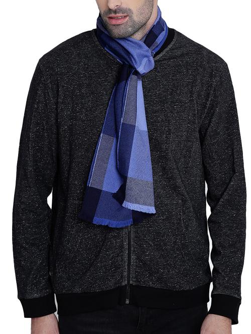 blue viscose muffler - 14594302 - Very Small Image - 1