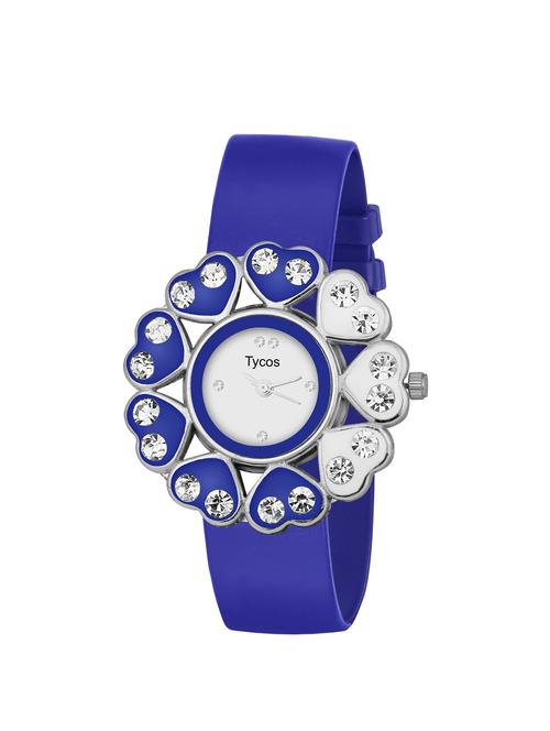tycos white dial analog wrist watch - 14594889 - Very Small Image - 1