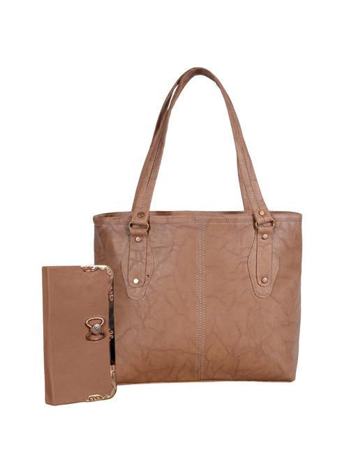 brown leatherette handbag - 14596072 - Very Small Image - 1