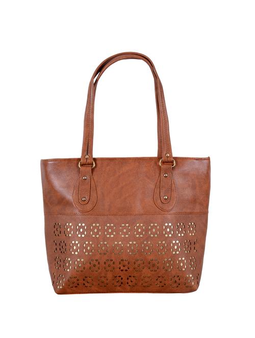 brown leatherette handbag - 14596091 - Very Small Image - 1