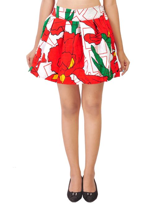 multi colored a-line pleated skirt - 14596354 - Very Small Image - 1