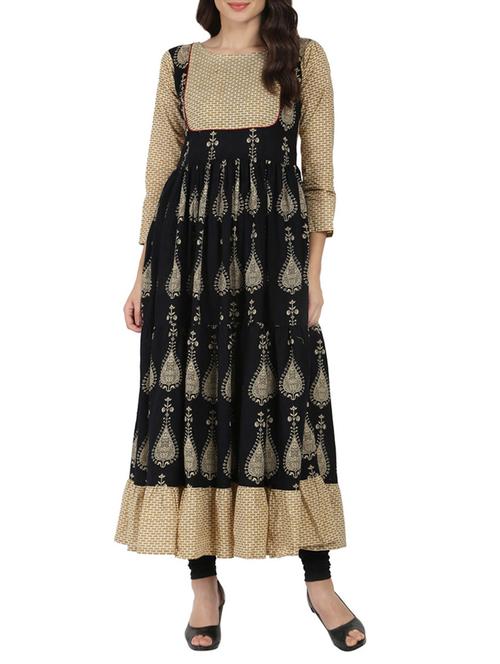flared printed kurta - 14597258 - Very Small Image - 1