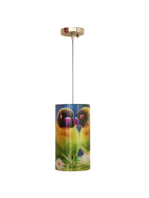 handmade plastic with colored sheet crafted bird sceneted wall sconce lamp - 14597394 - Very Small Image - 1