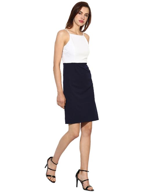 white color block sheath dress - 14597970 - Very Small Image - 1
