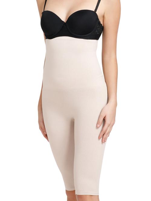 beige nylon shaper thighs shapewear - 14598125 - Very Small Image - 1