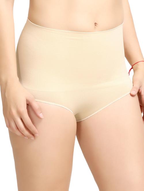 beige nylon shaper brief shapewear - 14598132 - Very Small Image - 1