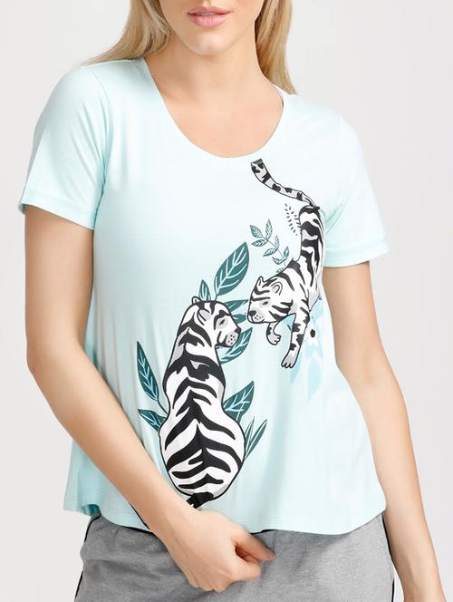 light blue viscose top - 14598290 - Very Small Image - 1