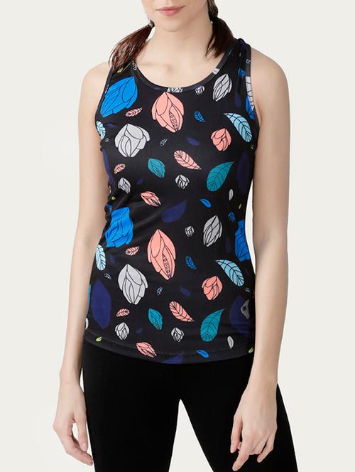 black poly spandex tank top - 14598304 - Very Small Image - 1