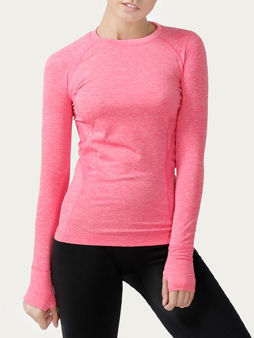 pink poly spandex tee - 14598314 - Very Small Image - 1