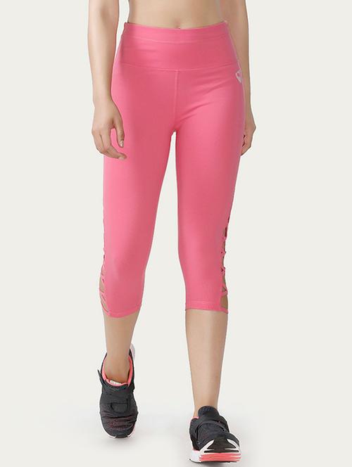 solid pink nylon capri - 14598361 - Very Small Image - 1