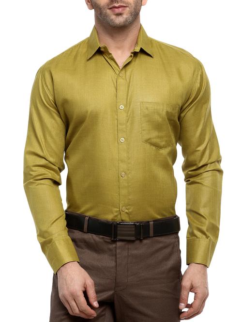 green solid casual shirt - 14598571 - Very Small Image - 1