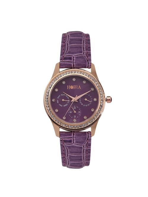 horra pb817flgr36 reina series purple dial analog watches for women - 14599960 - Very Small Image - 1