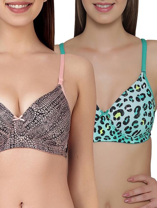 set of 2 multi colored bras - 14600915 - Very Small Image - 1
