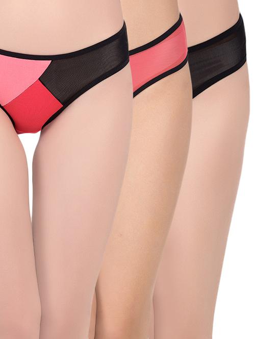 set of 3 multi colored bikini panty - 14601003 - Very Small Image - 1